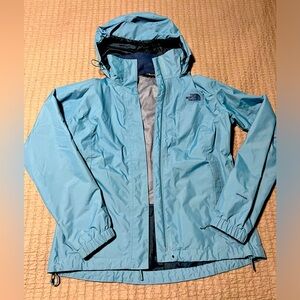 The north face women’s lined raincoat, medium, blue